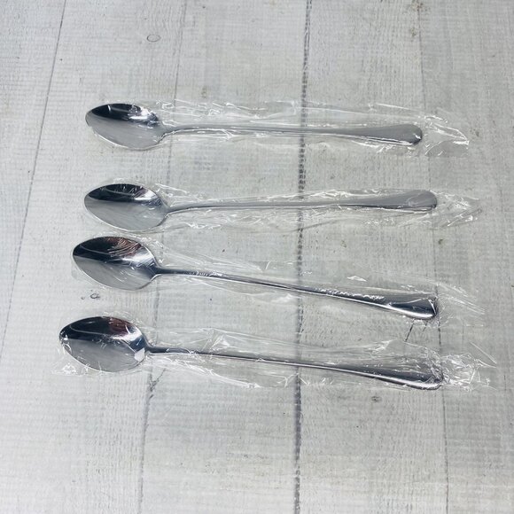 Le Regalo 9 Pieces Ice Cream 4 Glasses And Spoon Plus 1 Scoop Serving Set NEW - Picture 12 of 15